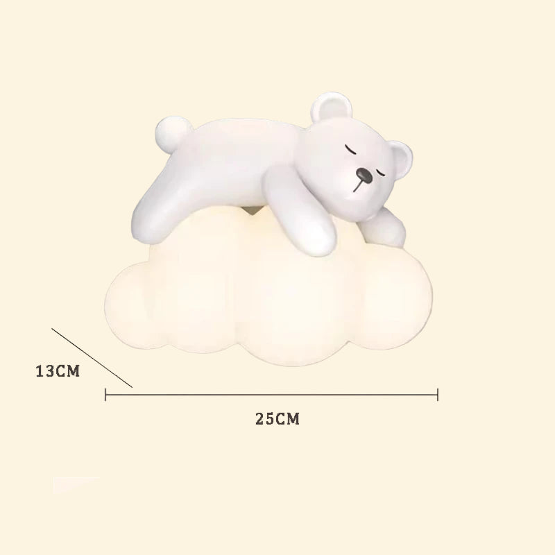 Veilleuse Murale Nuage Ourson