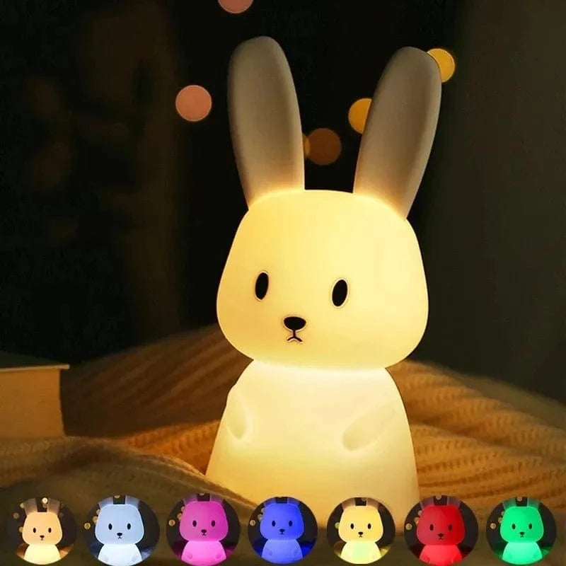 Veilleuse Lapin Blanc Blanc