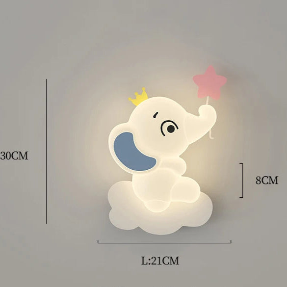 Veilleuse Murale Bébé Éléphant