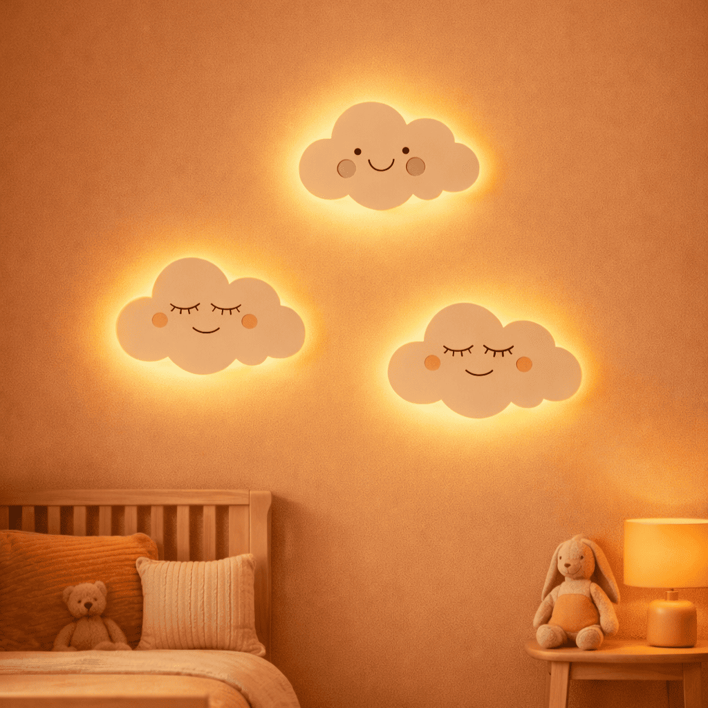 Veilleuse Murale Bébé Nuage
