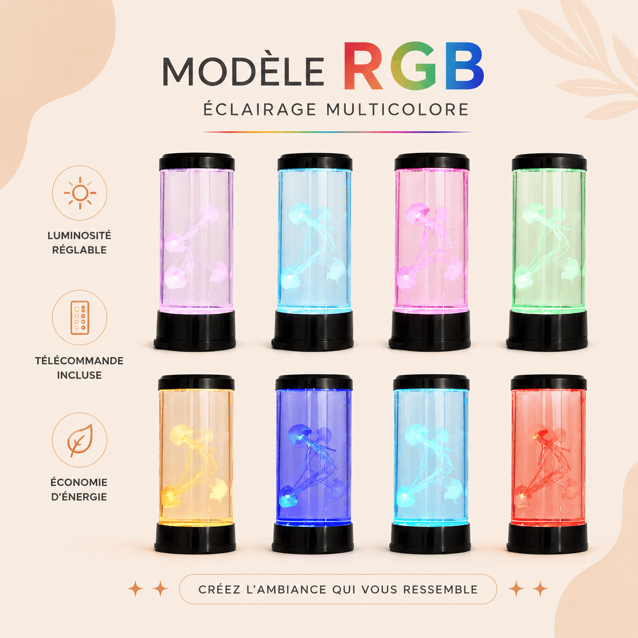 Lampe Veilleuse Méduse