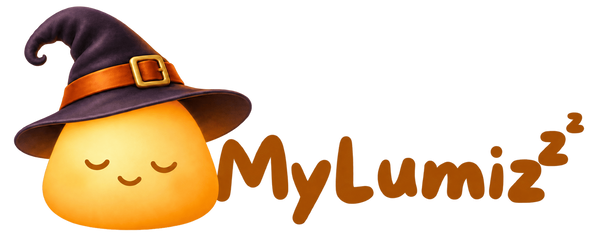 Logo MyLumiz mascotte avec un chapeau de sorcière