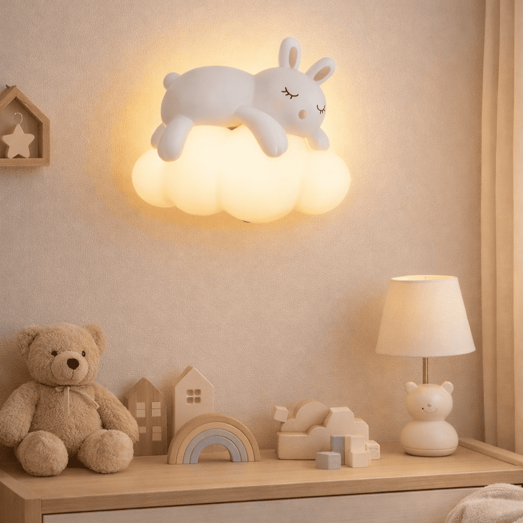 Veilleuse Murale Lapin Nuage