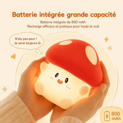 Batterie de la veilleuse champignon rouge - mylumiz.com