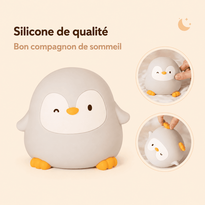 Veilleuse p'tit pingouin éteinte en silicone