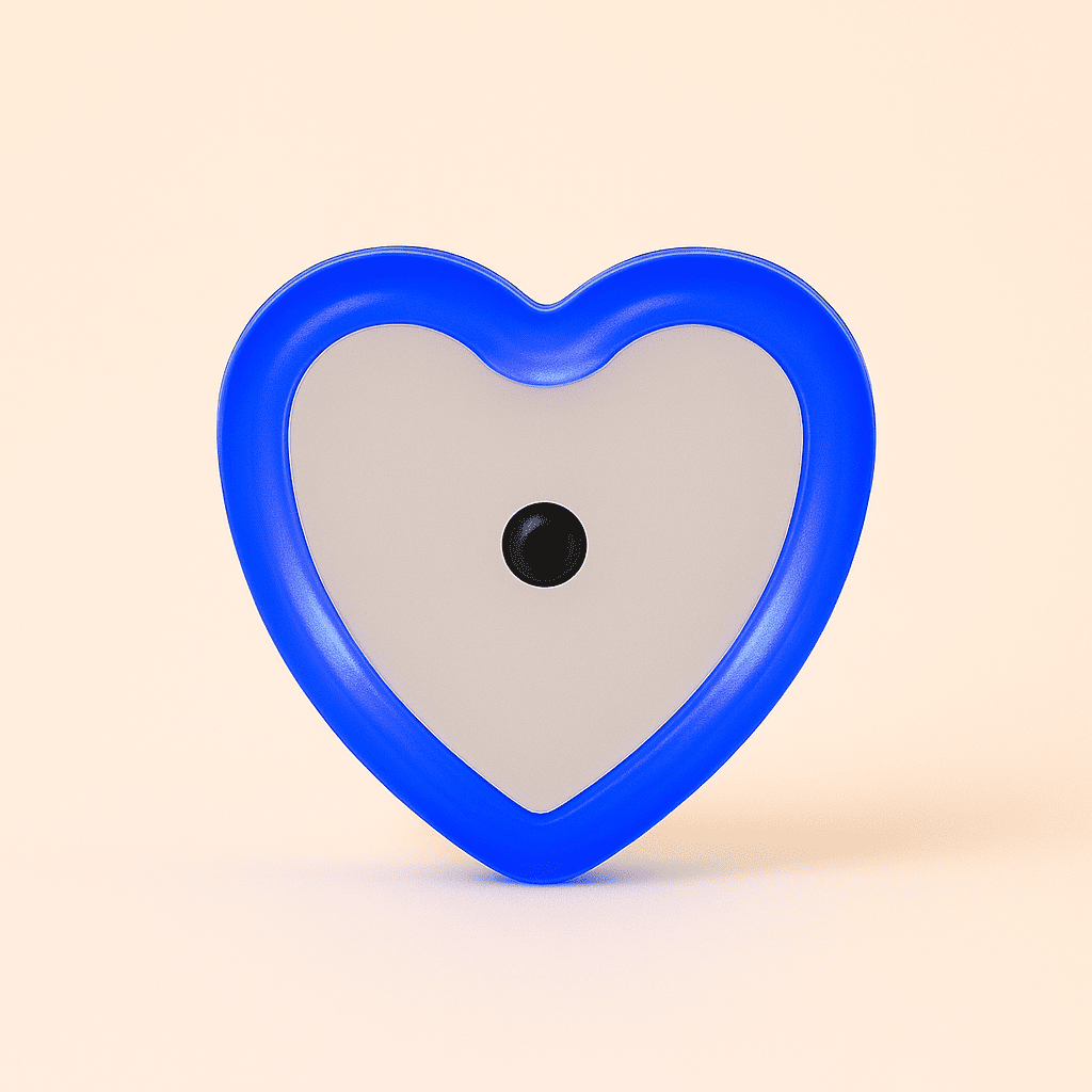 veilleuse sur prise coeur