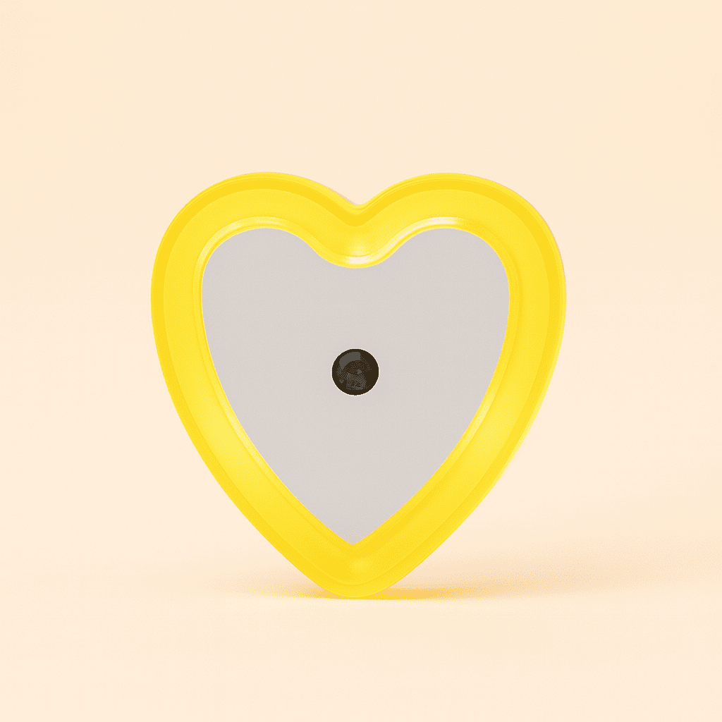 veilleuse sur prise coeur