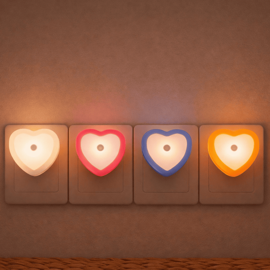 veilleuse sur prise coeur