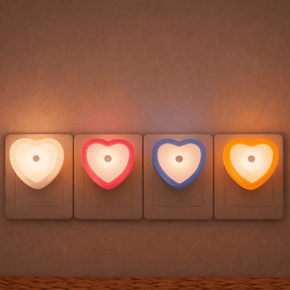 veilleuse sur prise coeur