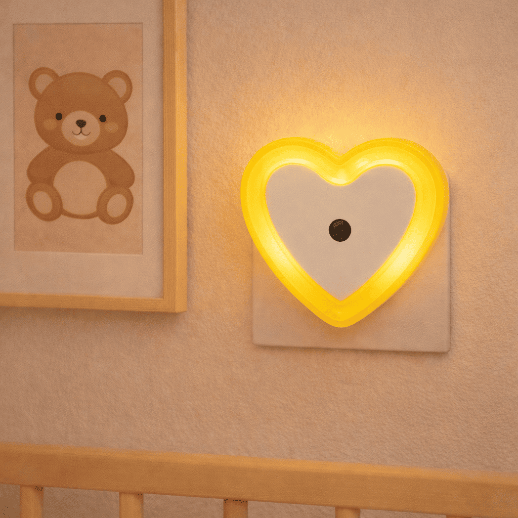 Veilleuse sur prise coeur 