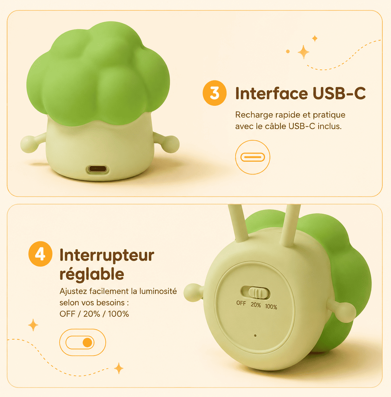 Veilleuse Brocoli