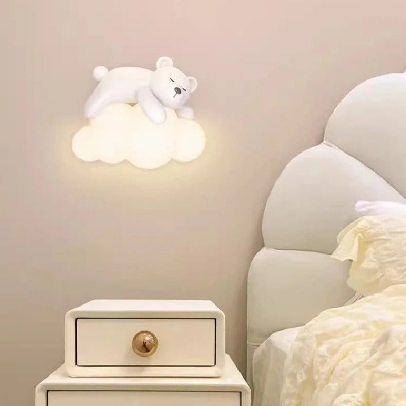 Veilleuse Murale Nuage Ourson