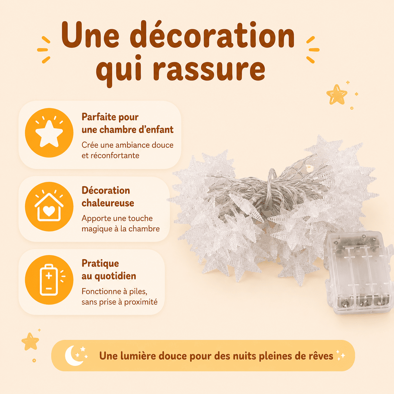 Guirlande Étoile Veilleuse