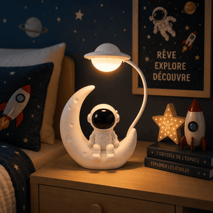 Lampe Veilleuse Astronaute Blanc