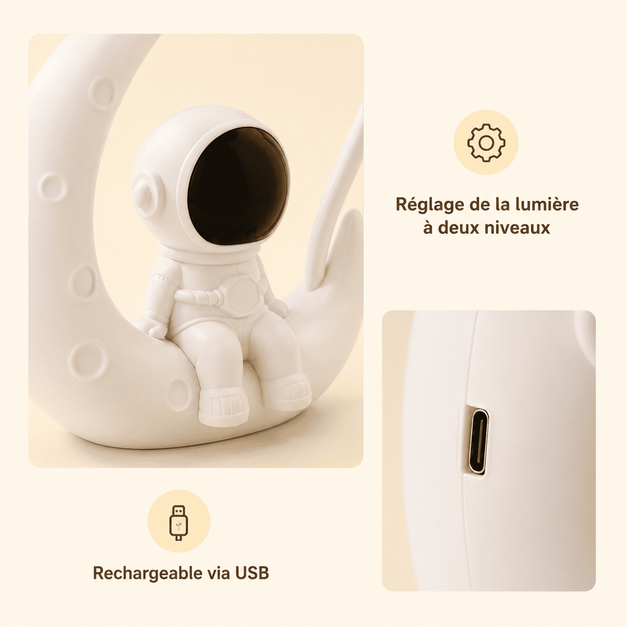 Lampe Veilleuse Astronaute