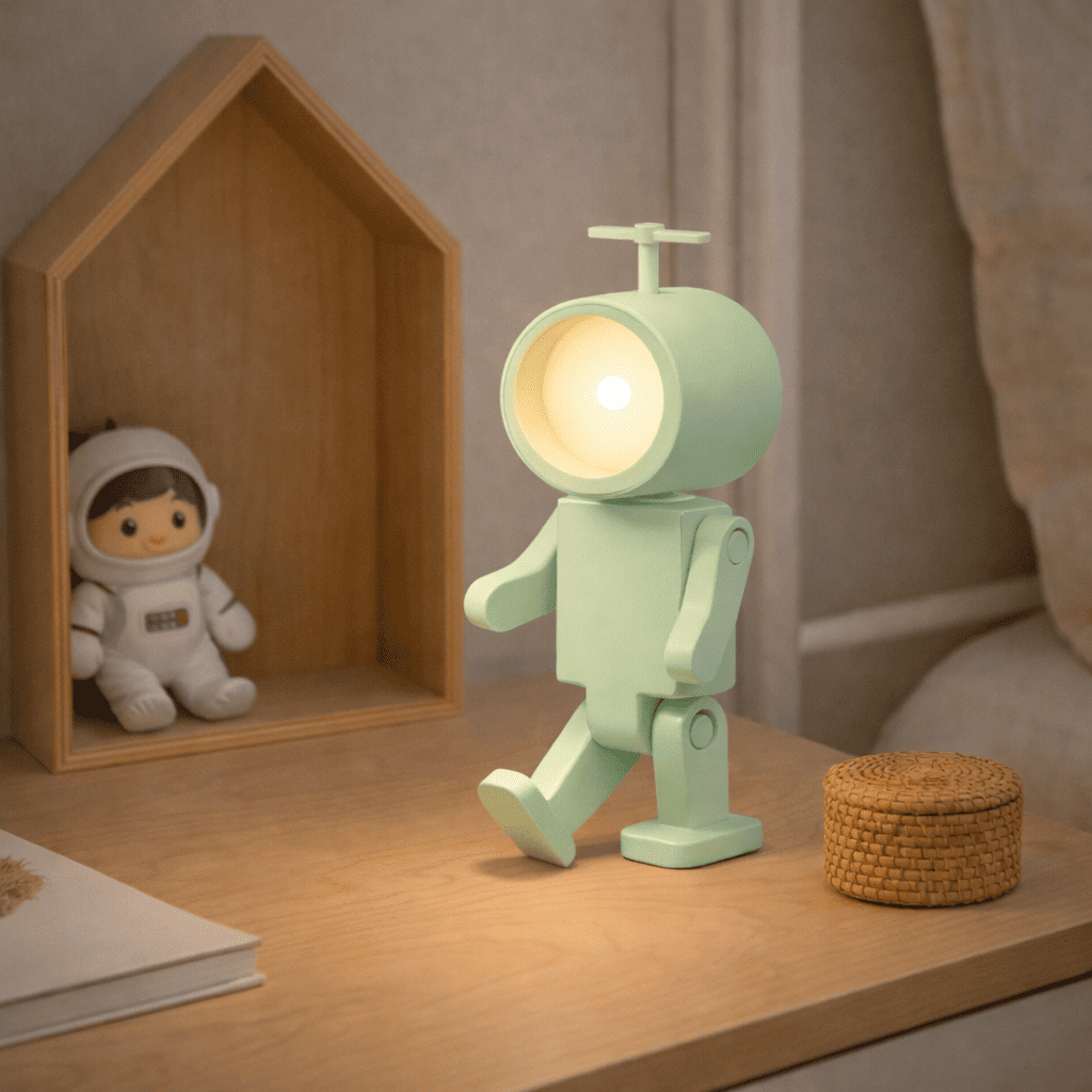 Lampe Veilleuse Astronaute Ronde