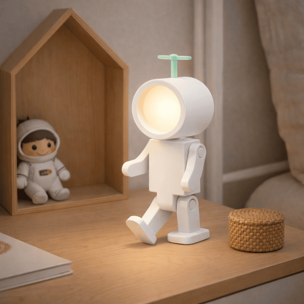 Lampe Veilleuse Astronaute Ronde