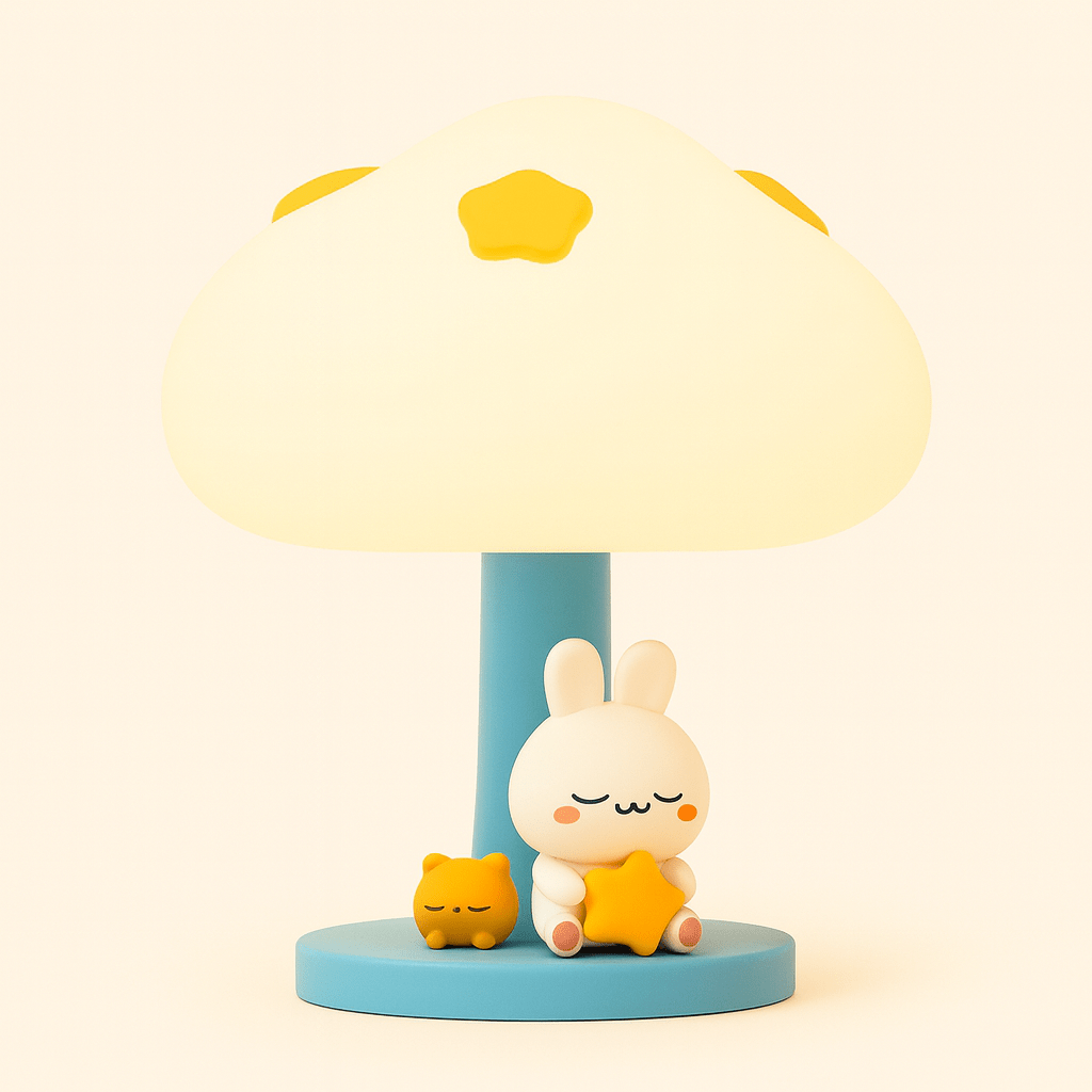 Lampe veilleuse Champignon Bleu 