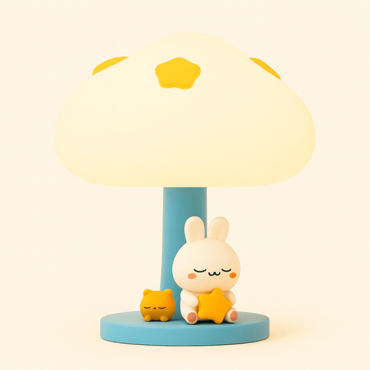 Lampe veilleuse Champignon Bleu 