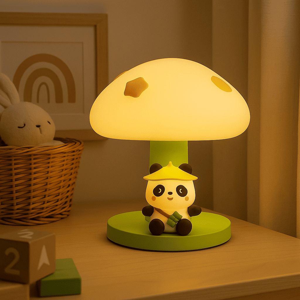 Lampe Veilleuse Champignon Vert 