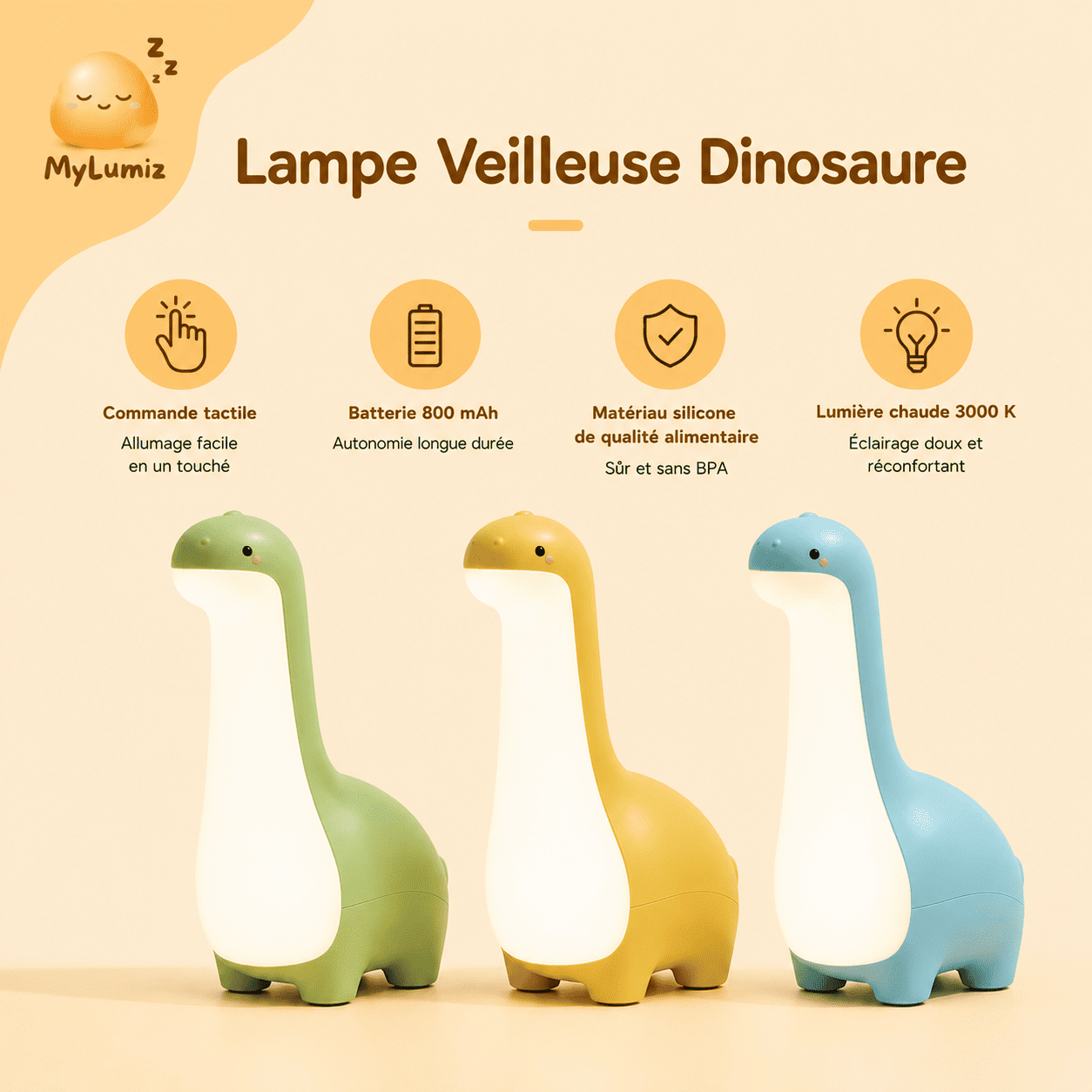 Lampe Veilleuse Dinosaure