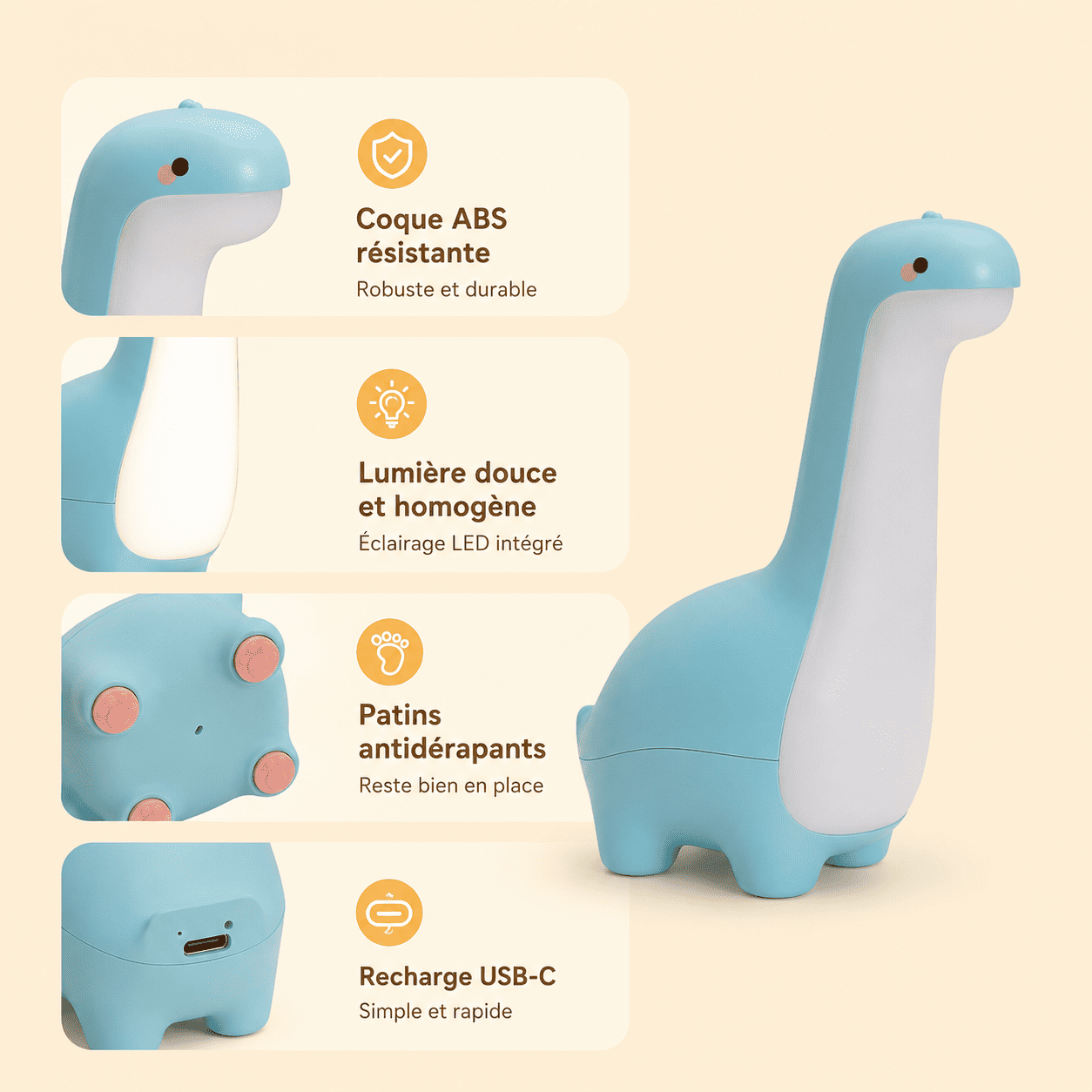 Lampe Veilleuse Dinosaure