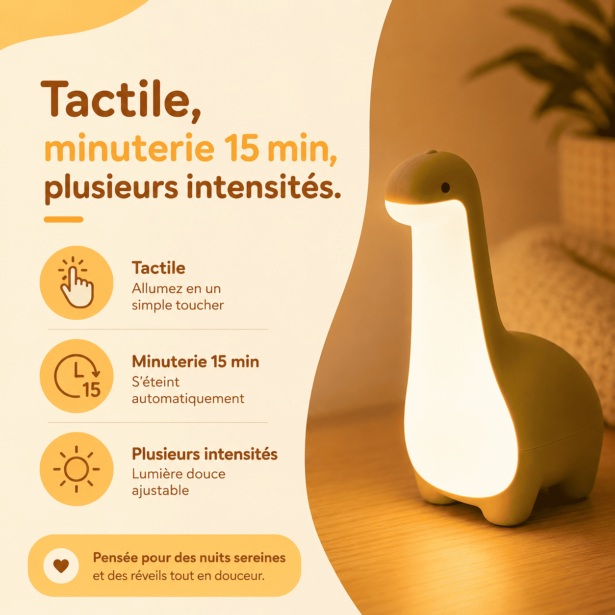 Lampe Veilleuse Dinosaure