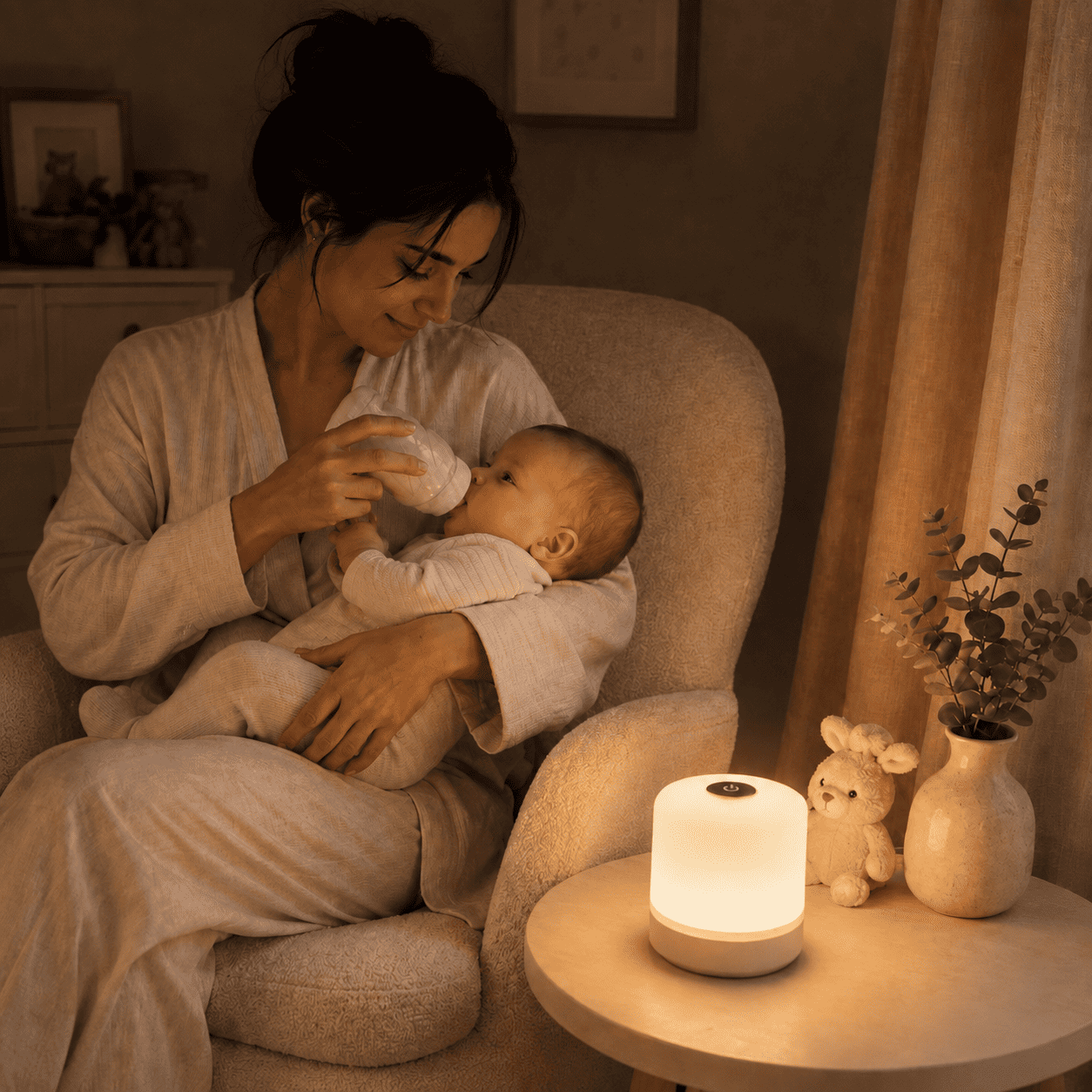 Veilleuse pour allaiter maman qui donne le biberon - mylumiz.com