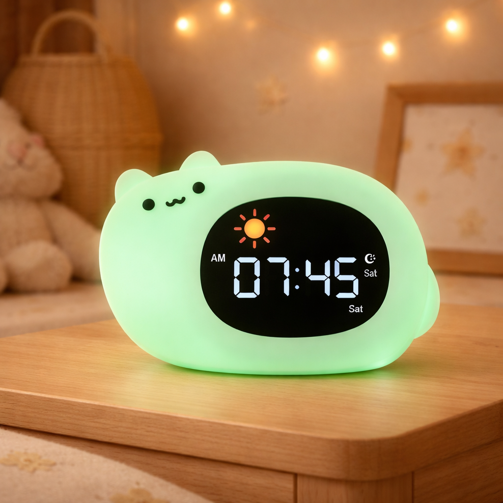 Réveil Veilleuse Chat