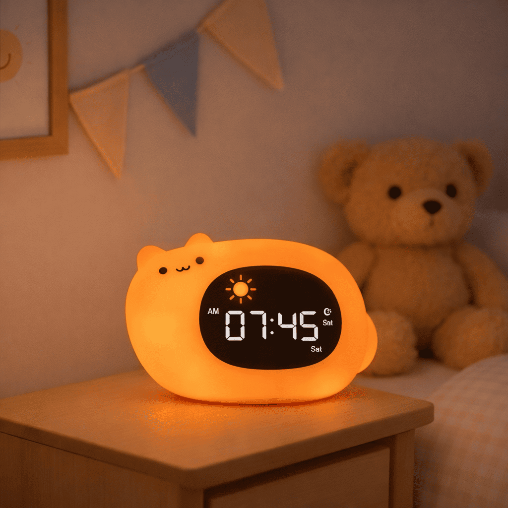 Réveil Veilleuse Chat