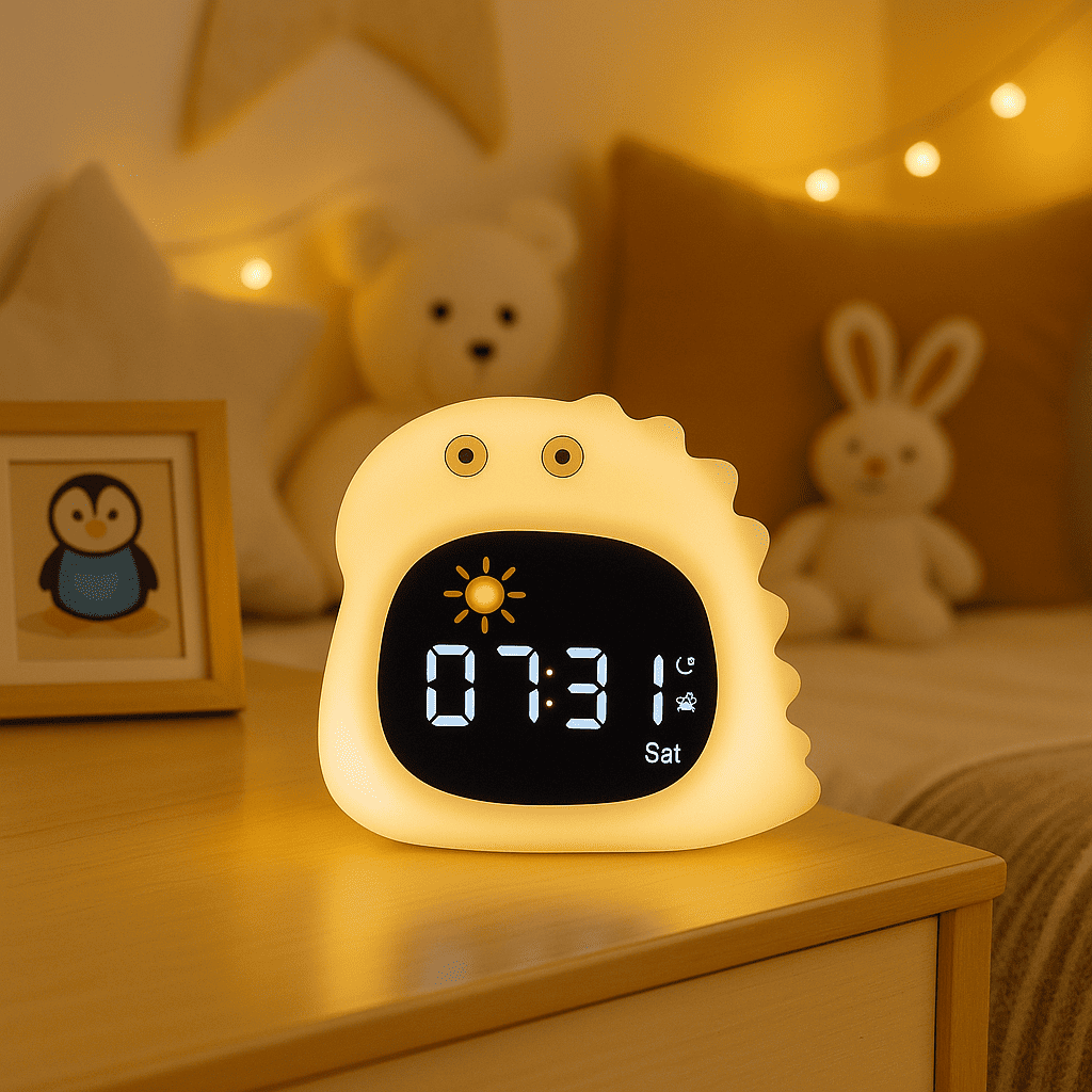 Reveil Veilleuse Dinosaure 