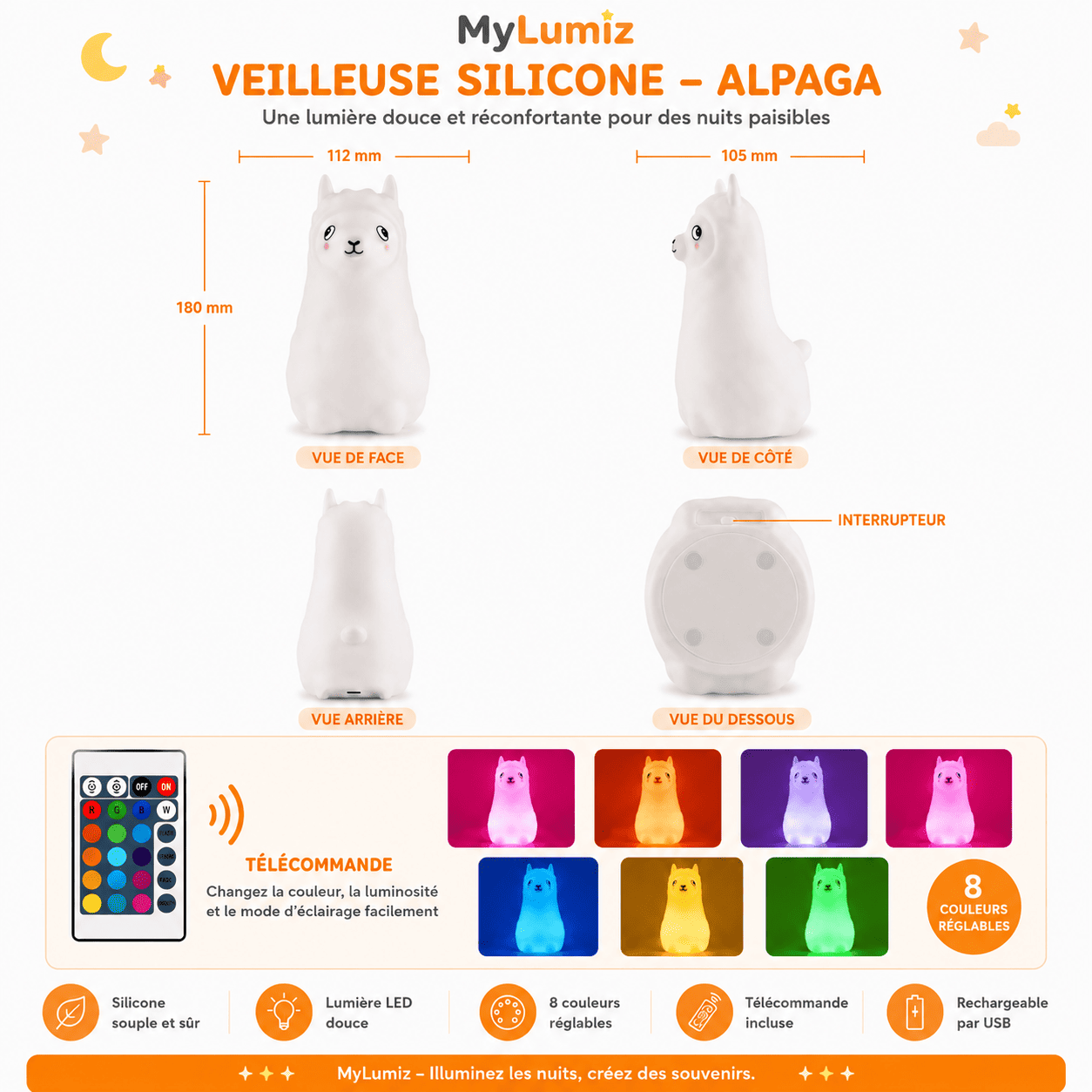 Veilleuse Alpaga