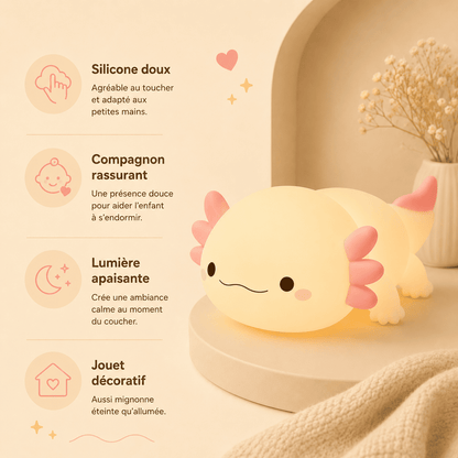 Veilleuse Axolotl