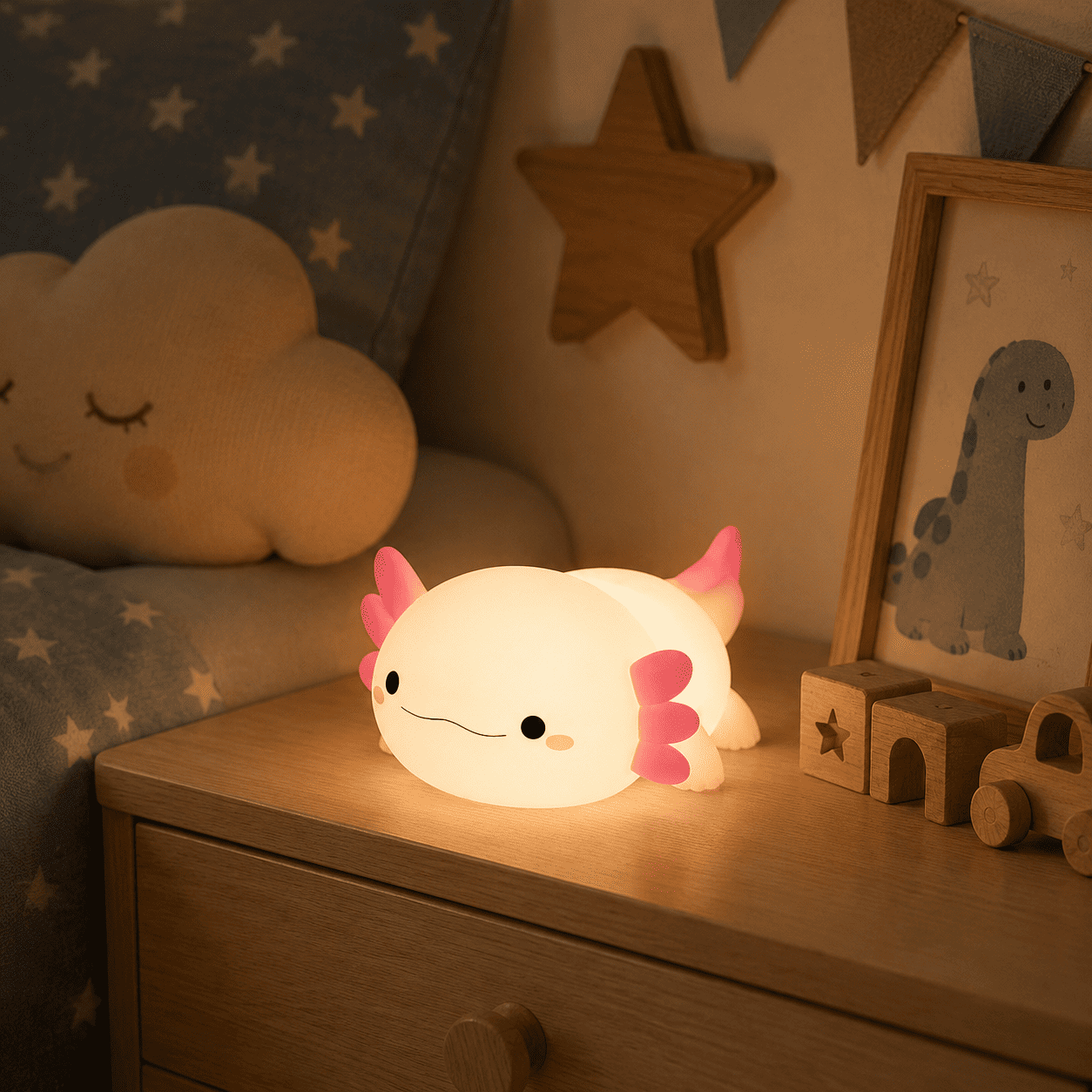 Veilleuse Axolotl