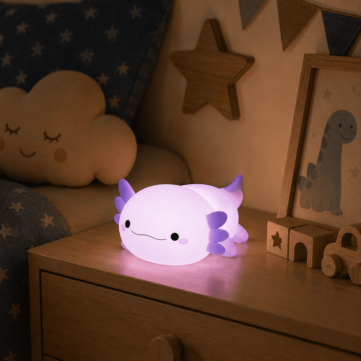 Veilleuse Axolotl