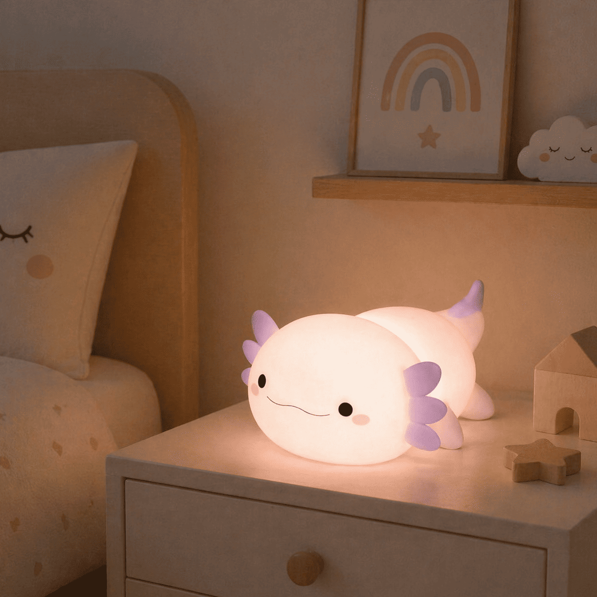 Veilleuse Axolotl