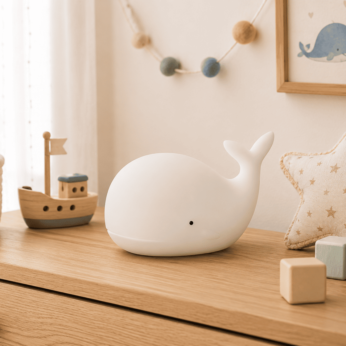 Veilleuse Baleine Blanche