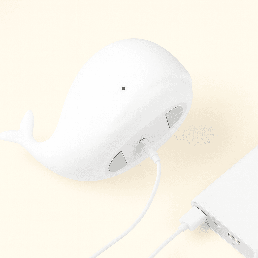 Veilleuse Baleine Blanche