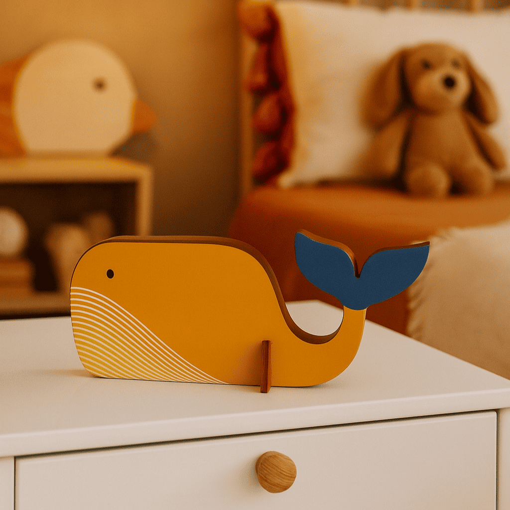 Veilleuse Baleine Bois
