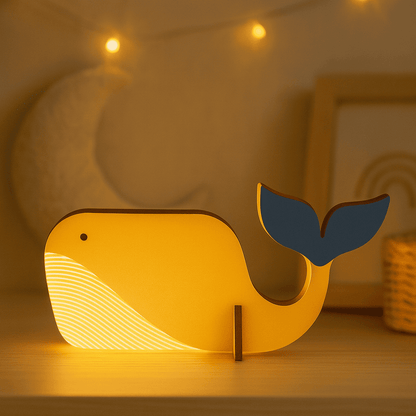 Veilleuse Baleine Bois
