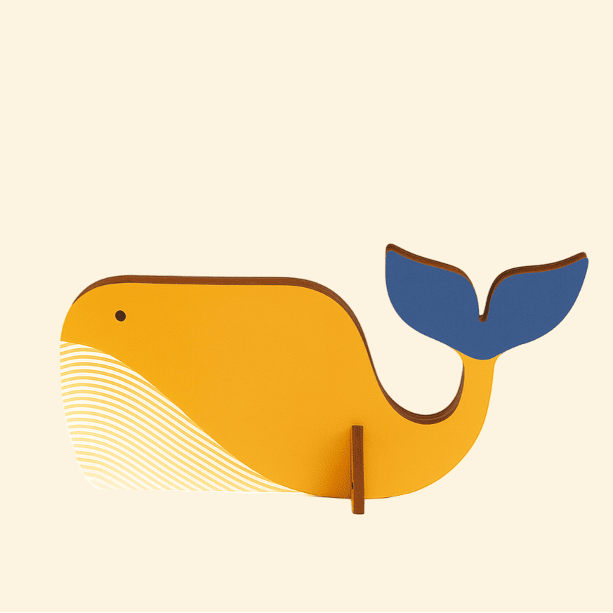 Veilleuse Baleine en Bois
