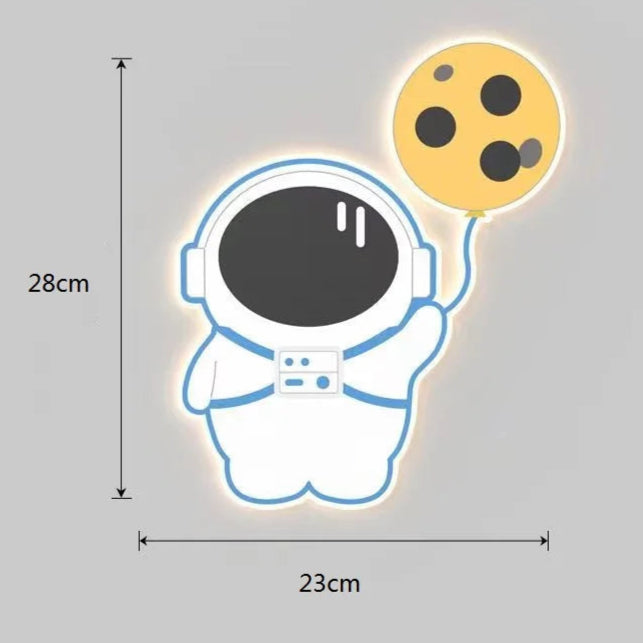 Veilleuse Bébé Astronaute Murale