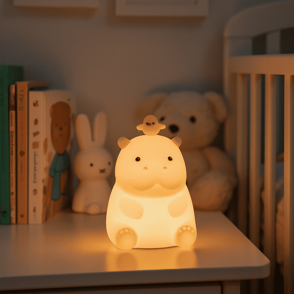Veilleuse Bébé Hippopotame