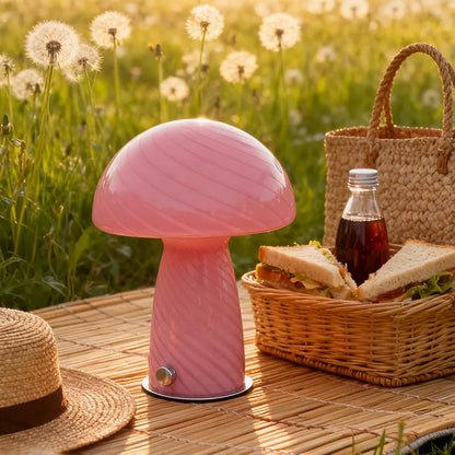 Veilleuse Champignon Rose