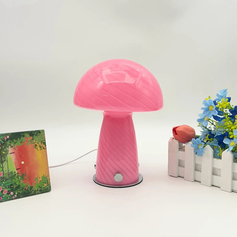 Veilleuse Champignon Rose