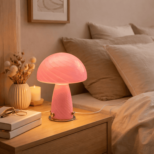 Veilleuse Champignon Rose