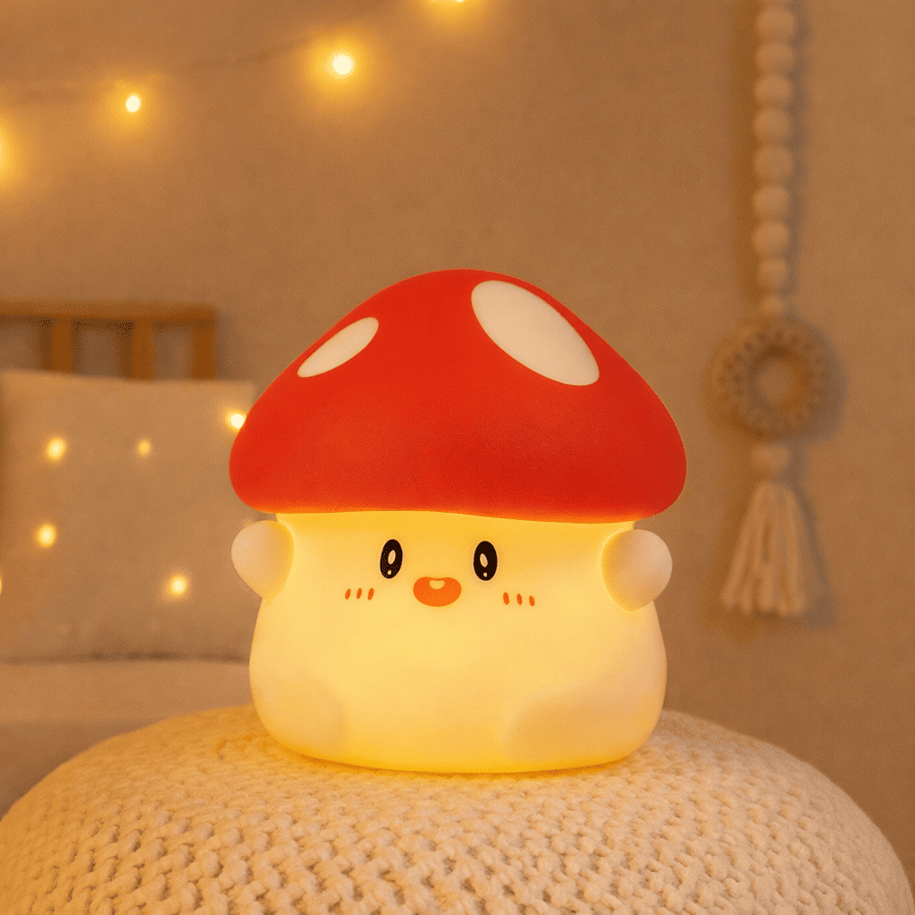 Veilleuse Champignon Rouge