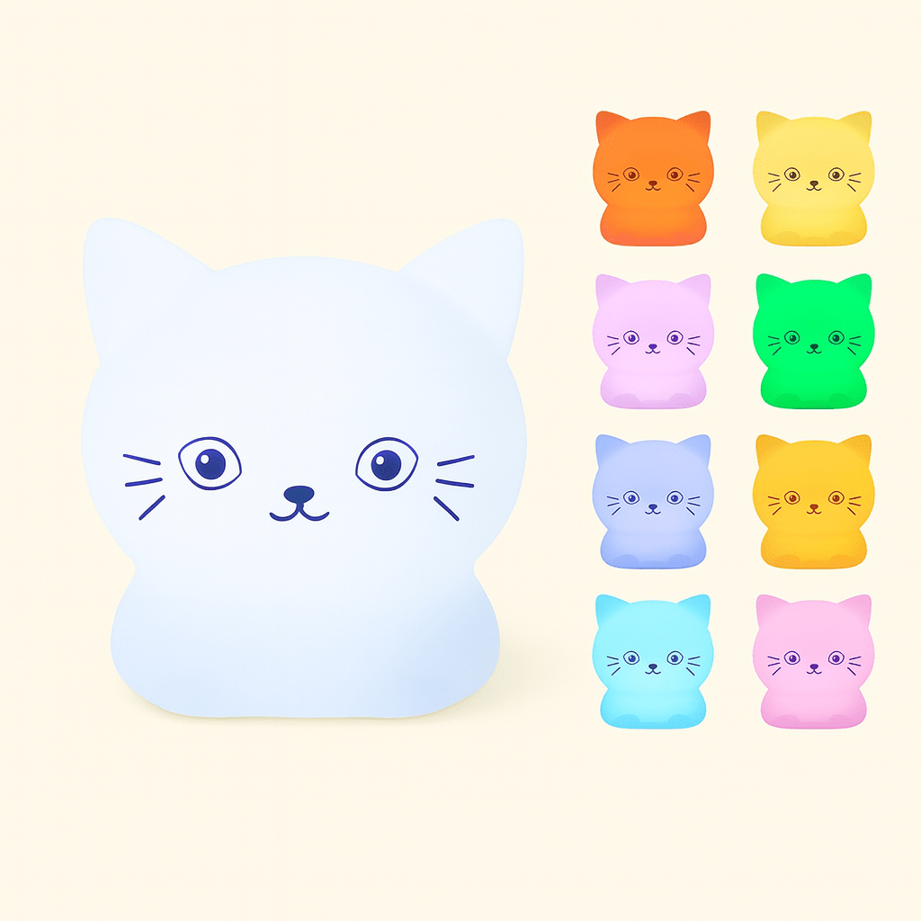 Veilleuse Chat Blanc