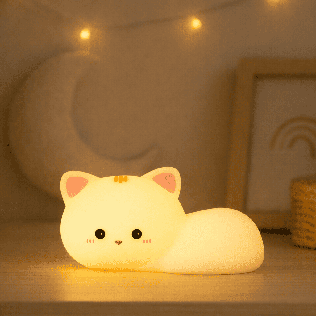 Veilleuse Chat Rechargeable 