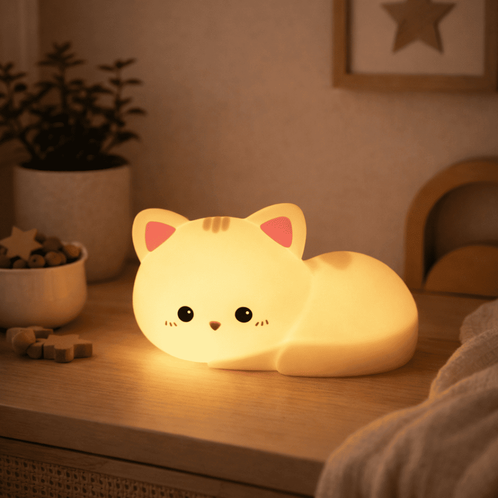Veilleuse Chat Rechargeable